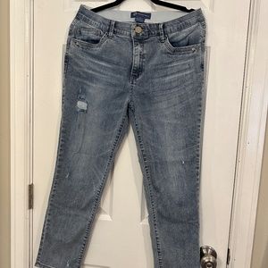 Ab"solution® High Rise Light Blue Vintage Denim Skinny Jeans